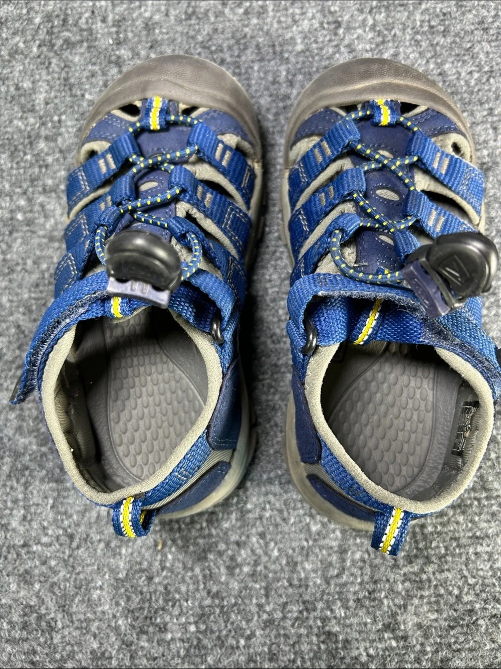 Keen Newport H2 Sandals Blue Outdoor Sandals with Bungee Closure Kid’s Size 11
